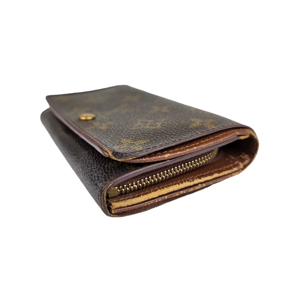 Louis Vuitton Monogram Porte Monnaie Tresor Canvas Wallet - Picture 3 of 8